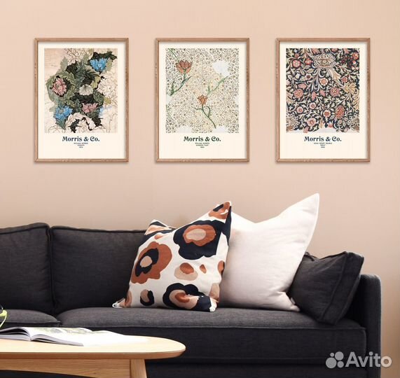 Уильям Моррис постер интерьерный