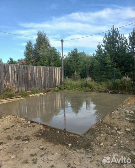 Бетонирование двора,парковки, площадки, дорожки