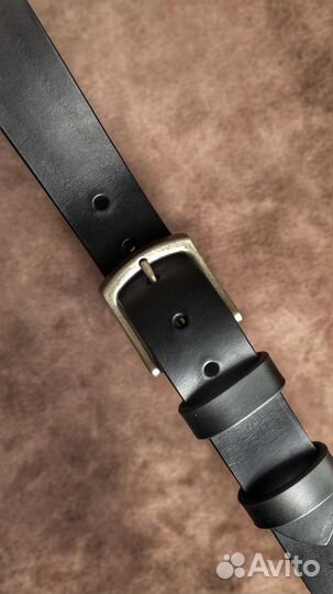 Ремень кожаный ручной работы
