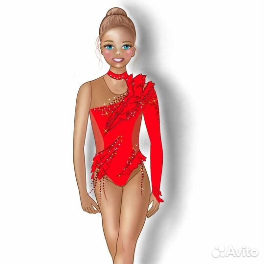 Эскизы купальников для художественной гимнастики