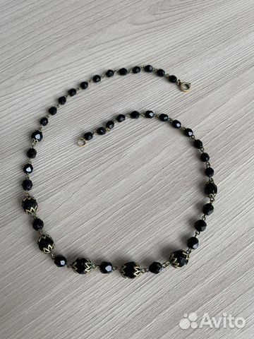 Бусы и серьги с гранатом