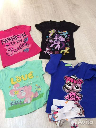 Летние вещи шорты футболки на девочку 3-4 года 98