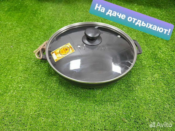 Жаровня чугунная с крышкой 28/6