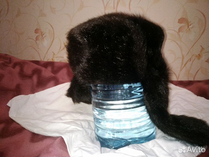 Шапка - ушанка белёк