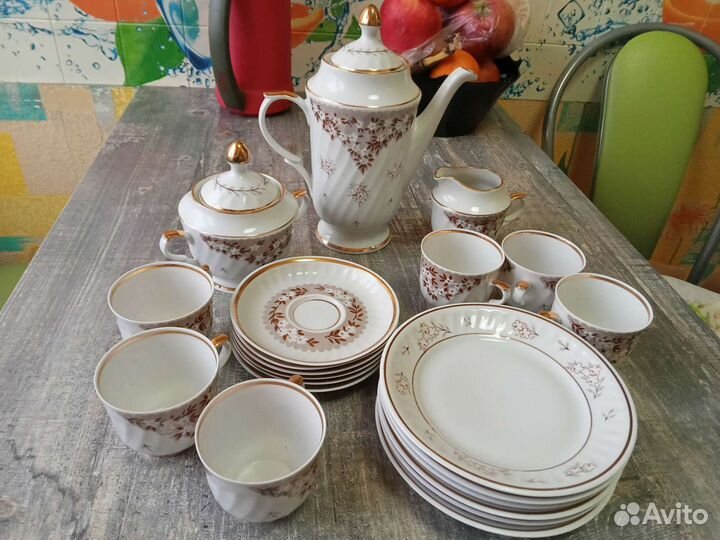 Набор, сервиз кофейный, 21 предмет, RPR