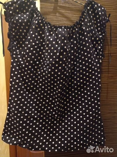 Кофточка в горошек 46- 48 р