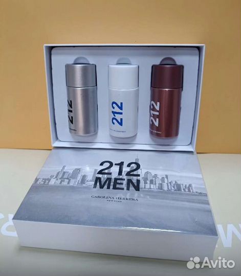 Набор 212 men Carolina Herrera,3*30ml