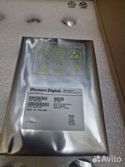 HDD 10тб WD Ultrastar серверный, новые