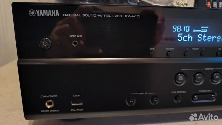 Yamaha RX-V471 5.1 USB Hdmi ARC/CEC 105Вт/канал