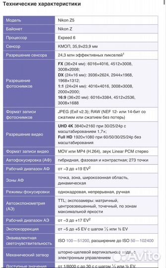 Полнокадровый беззеркальный Nikon z5 kit 24-50