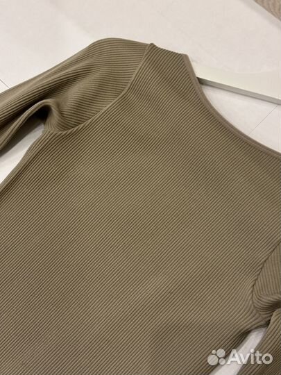 Боди с длинным рукавом бежевый Love Republic