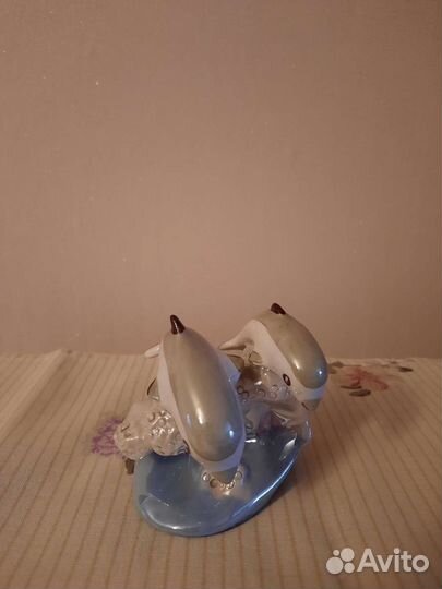Статуэтка Дельфины на волнах(Сысерть) СССР 60 гг