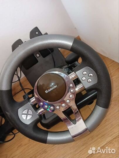 Игровой руль с педалями для пк