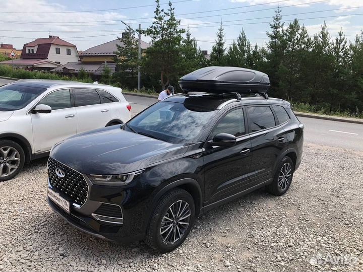 Автобокс Level 450л Чери Тигго 8 Про черный мат