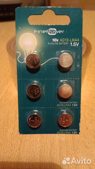 Батарейки LR44 (блистер, 6 шт.)