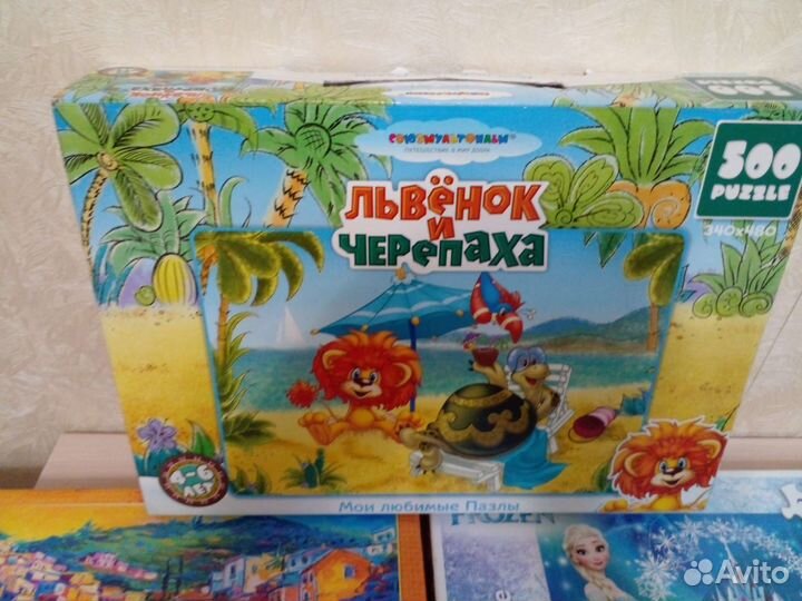 Настоль игры+пазлы 160/200/500 элем и коврики-пазл