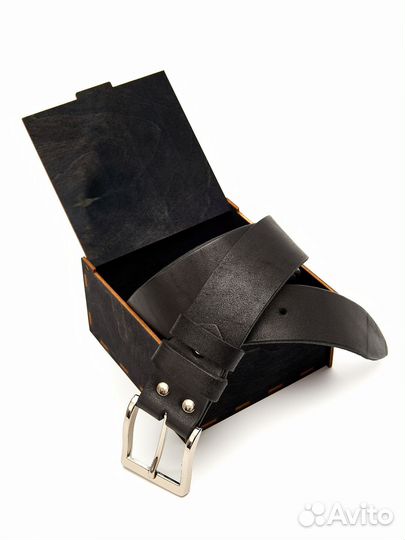 Ремень из натуральной кожи ручной работы