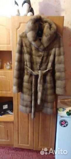 Шуба норковая с капюшоном 44 46