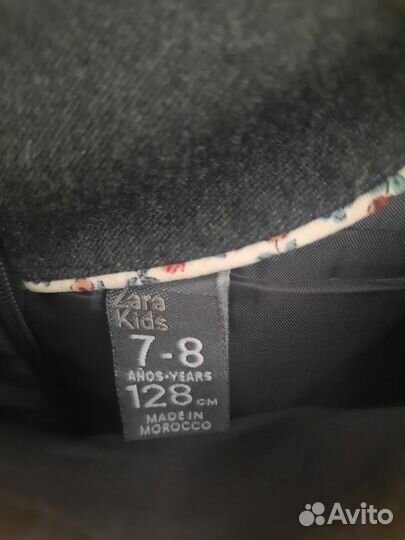 Школьное платье 128 zara