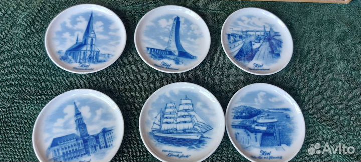 Антикварные настенные тарелочки kaiser Германия