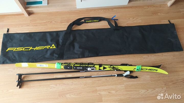 Беговые лыжи (для детей) / лыжные палки / чехол