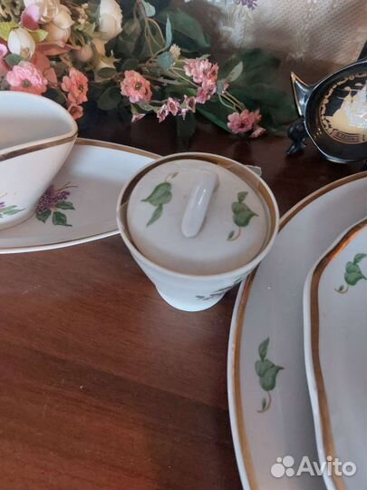 Столовый сервиз сирень дулево