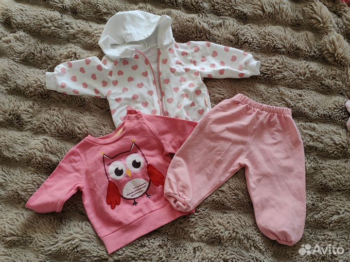 Детские вещи пакетом для девочек 68+