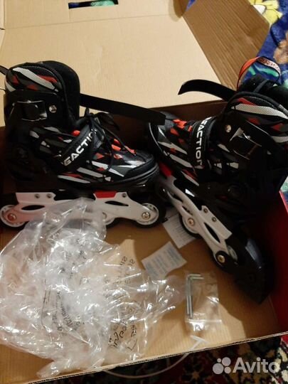 Роликовые коньки детские раздвижные