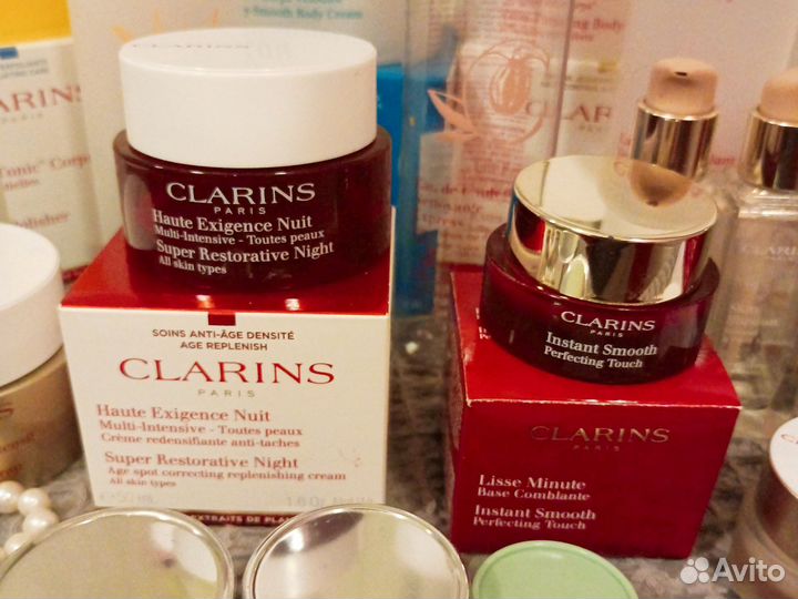 Пустые флаконы брендовых кремов Clarins, Clinique