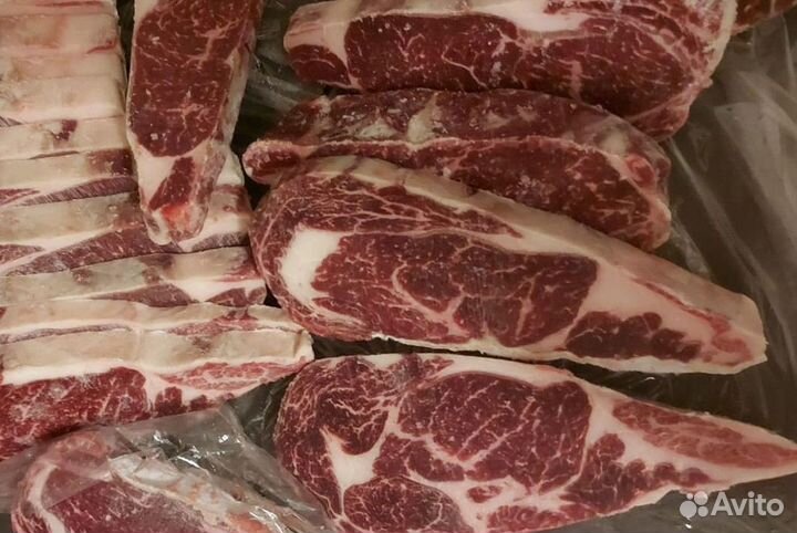 Стейк из мраморной говядины / Рибай / Вырезка