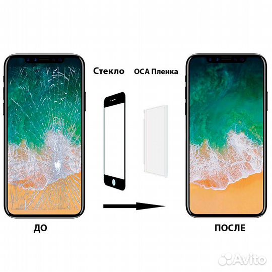 Стекло под переклейку для OnePlus 6T черное