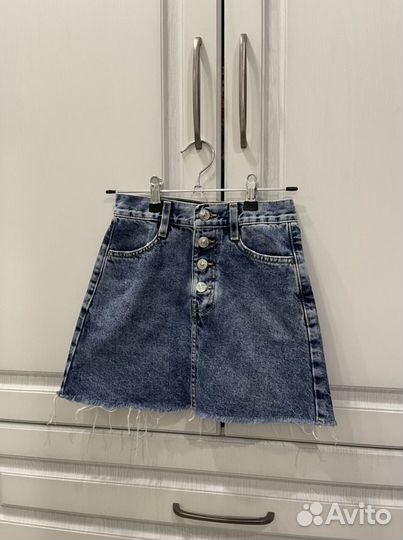 Джинсовые юбочки zara 122 и 134