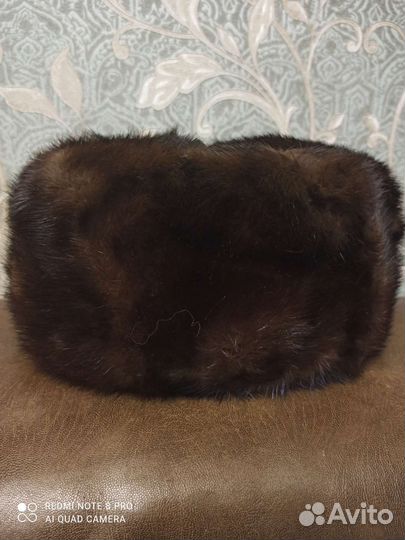 Норковая шапка мужская ушанка