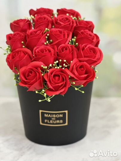 Букет из мыльных роз/ розы из мыла/ пенные розы