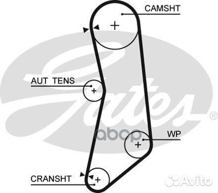 Ремень грм gates 5627XS 5627XS Gates