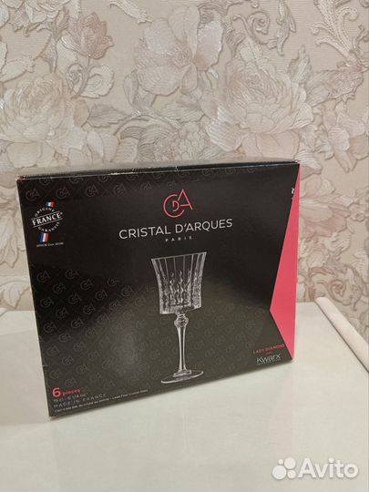 Новые бокалы из хрустального стекла