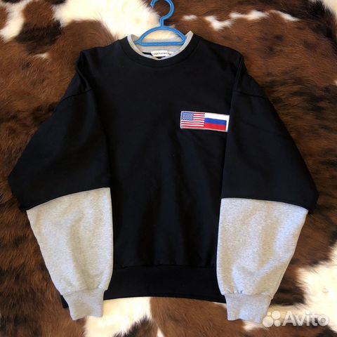 Свитшот Гоша Рубчинский флаги купить в Москве | Личные вещи | Авито