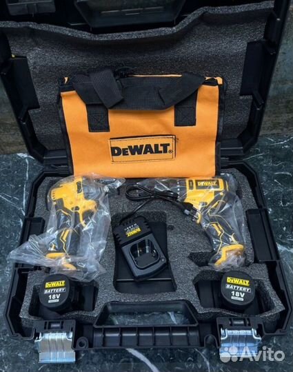 Шуруповерт+импакт Dewalt 2в1 бесщеточный