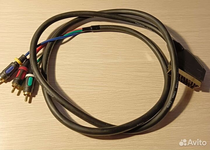 Кабель видео адаптер scatt-3RCA