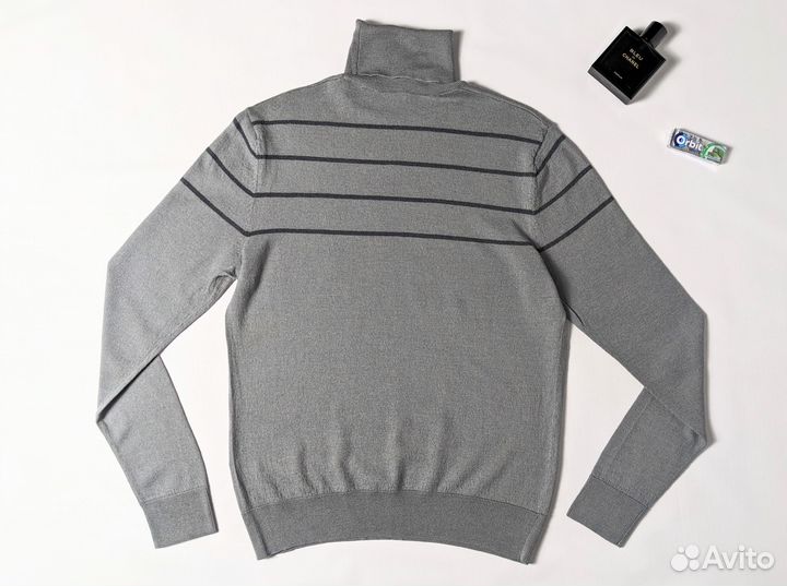 Мужская водолазка Armani Jeans, размер S (серая)