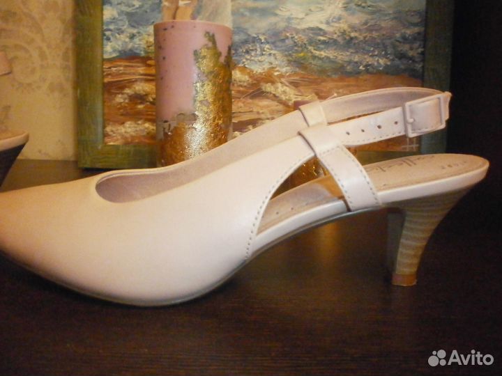 Туфли clarks сливочная кожа