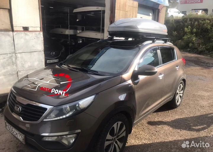 Бокс на крышу Киа Спортейдж 3 аэро