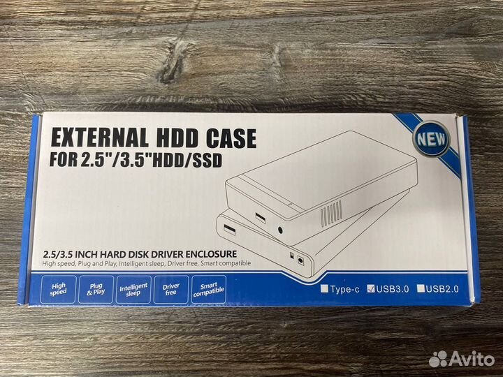 Внешний бокс для HDD 2.5 / 3.5 / M2 SATA / NVMe