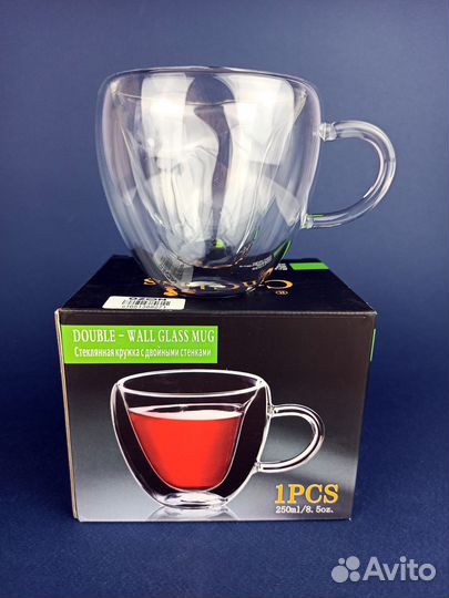 Новая Кружка с двойными стенками 250 мл