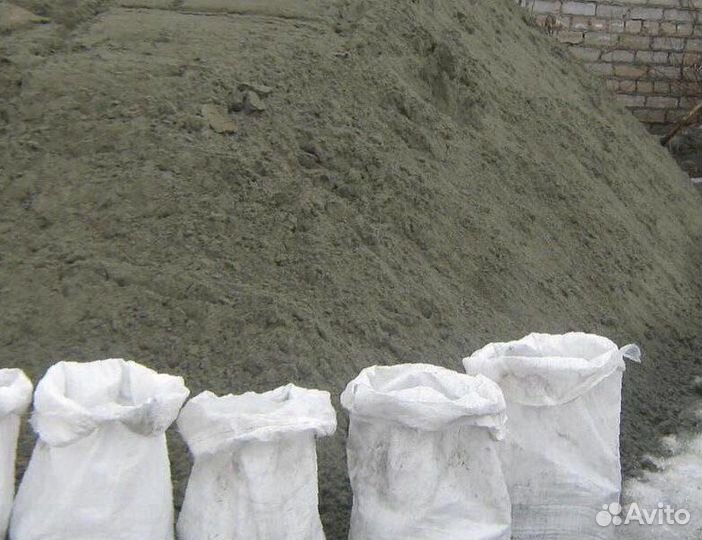 Песок речной в мешках