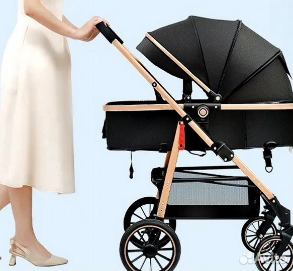 Коляска 3 в 1 с вместительной корзиной