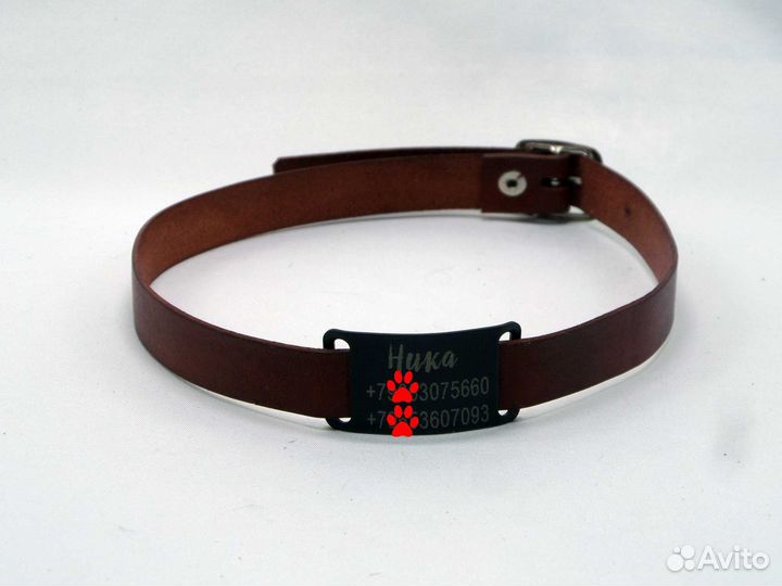 Адресник с ошейником