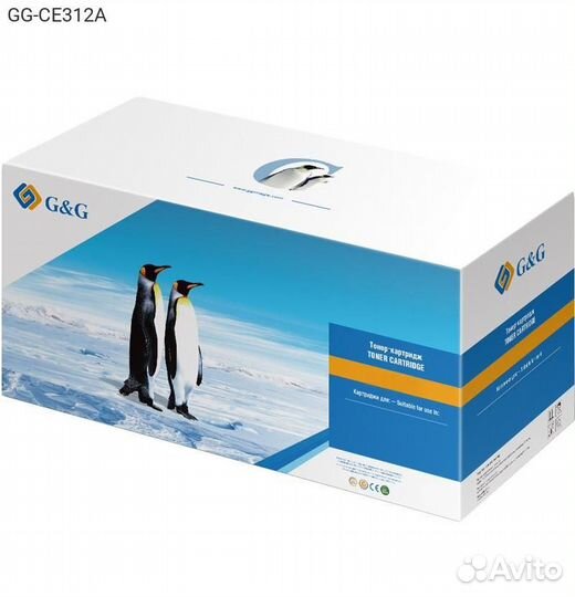 Тонер-картридж G&G 126A Лазерный Желтый 1000стр, G