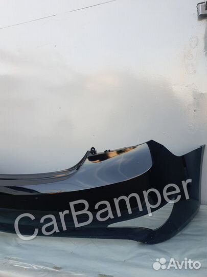 Бампер задний Хендай Солярис Черный 2014-2117г