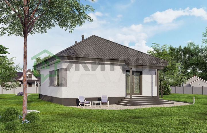 Дом 74 м² на участке 5 сот.